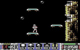Turrican — C64 World 1 level gameplay