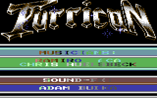Turrican C64 — title screen