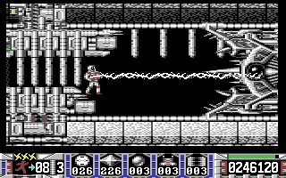Turrican C64 — tunnel boss battle